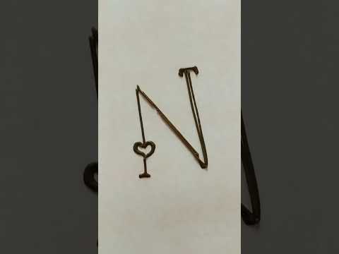 N alphabet tattoo #shorts #trendingshorts #henna #viralreels #reels #hennadesign #mehndi