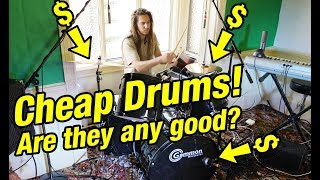 Video thumbnail for How I Made My CHEAP Gammon Percussion Drum Set Sound WAY BETTER by Rockpreneur