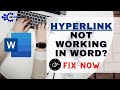 Hyperlink Not Working In Word Here Are The Reasons Fixes