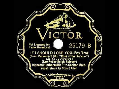 1935 Richard Himber - If I Should Lose You (Stuart Allen, vocal)