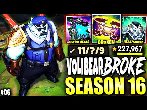 Immortal Volibear Season 16 Build BROKE EVERY GRAPH TOP LANE 🔥🔥 - Immortal Series #06 | s16 Gameplay