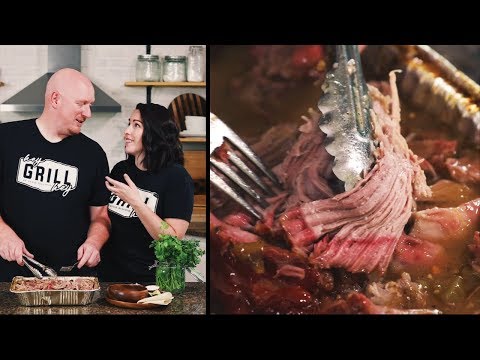 Smoked Chile Verde Pulled Pork - How To
