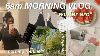 6AM productive morning routine 🌱 | healthy habits to LOCK IN, be disciplined, and level up by 2025