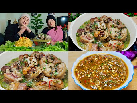 Syrwa Kjat Sniang + Chutney 😋|| Pork Leg Recipe || Husband Wife♥️