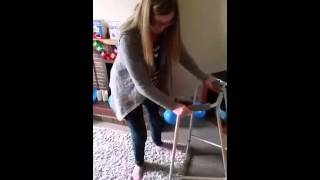 Miraculous 1st steps after chiari surgery left me quadraplegic & told I would never walk again