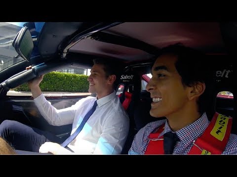 Driving a Ferrari 355 Challenge around the block!