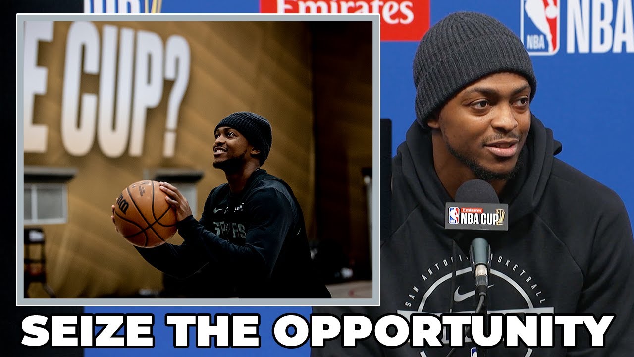 De'Aaron Fox on Using Veteran Leadership at NBA Cup Semifinals