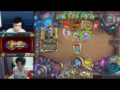 Shaxy vs Surrender || 《爐石戰記》大師職業賽 亞太區 第二季 - W1D2
