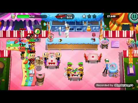 Diner dash level 158 Bintang 3 - Candy Carnival