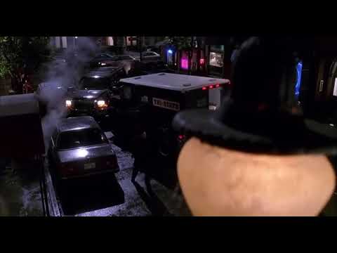 Spider-Man crime fighting scene