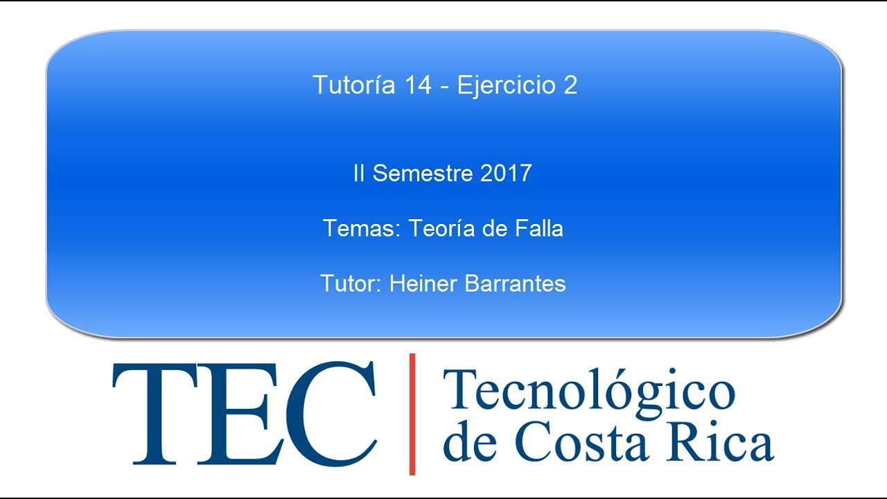 Tutoría 14: Teoría de Falla - Ejercicio2
