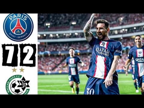 PSG vs Maccabi Haifa 7-2 Extended Highlights &Goals 2022 HD