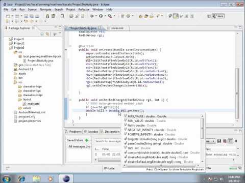 Android: Project 3(v5) - Working with Doubles