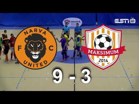 SILLAMAE ESN TV 12.01.2019 НАРЕЗКА ГОЛОВ NARVA UNITED VS TARTU MAKSIMUM