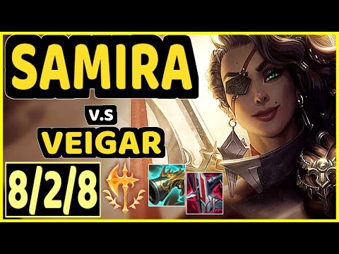 SAMIRA vs VEIGAR - 8/2/8 KDA BOTTOM ADC GAMEPLAY - EUW Ranked GRANDMASTER