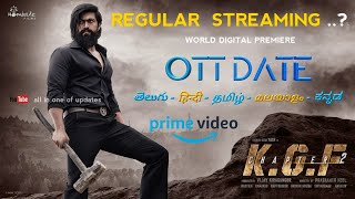 KGF Chapter 2 Ott Release Date - Telugu | KGF 2 Movie Ott Release On Prime Video | Yash , Srinidhi💕