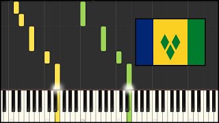 St Vincent &amp; The Grenadines National Anthem (Piano Tutorial)