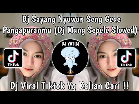 DJ SAYANG NYUWUN SENG GEDE PANGAPURANMU SLOWED | DJ MUNG SEPELE  SLOWED REMIX VIRAL TIKTOK!!