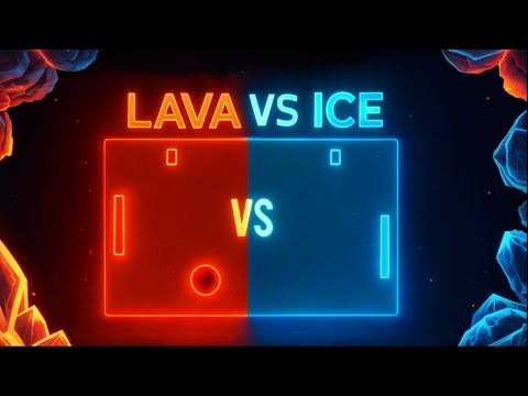 LAVA VS ICE: Pong | Raylib Library in C programming language |