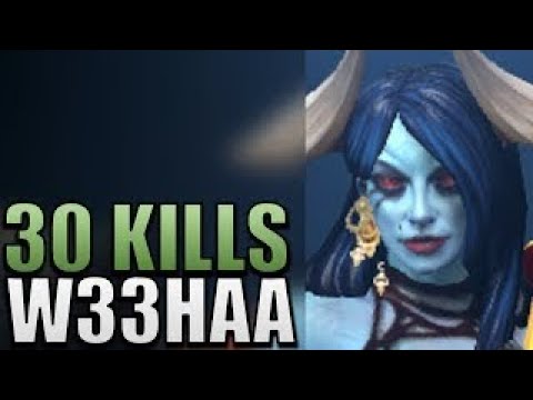 w33 Queen of Pain with 30 kills Gameplay | Dota 2 7.06