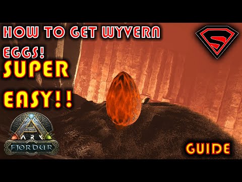 ARK FJORDUR HOW TO GET WYVERN EGGS SUPER EASY - HOW  TO GET ALL WYVERN TYPE AND MAGMASAUR EGGS