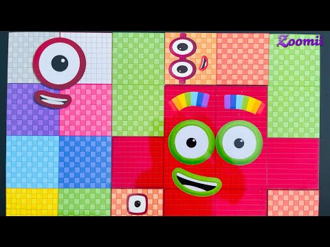 Looking for Numberblocks Puzzle Tetris NEW 100vs1400 Space ASMR Numberblocks Satisfying Video #87