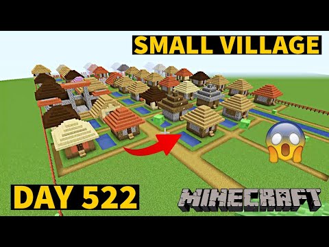 I build Small Village in Minecraft Creative mode 2023 Day 522