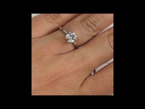 1.33 ct Cushion Cut Diamond Engagement Ring
