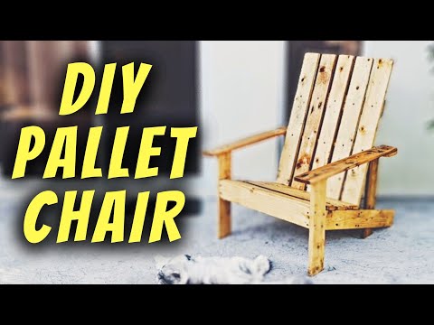 image-How to make a pallet chair?