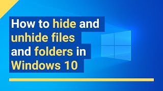 How to hide files and folders in Windows 10 using CMD (command prompt)