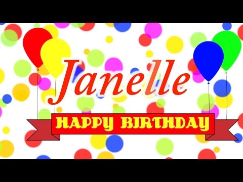 Happy Birthday Janelle Song