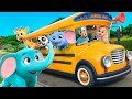 Wheels On The Bus Zoo Animals Almama Nursery Rhymes Kids Songs