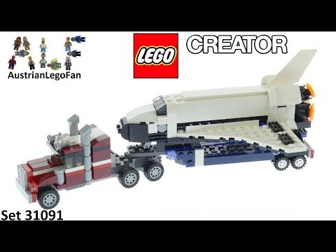 Vidéo LEGO Creator 31091 : Le transporteur de navette