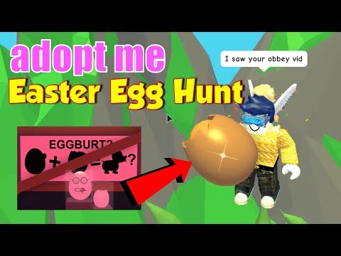 Stealing All The Easter Eggs Roblox Be An Egg And Get Hunted - adopt me easter egg hunt locations 28 found plus the legendary pet egg