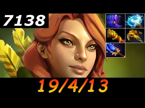 Dota 2 Windranger 7138 MMR 19/4/13 (Kills/Deaths/Assists) Ranked Full Gameplay