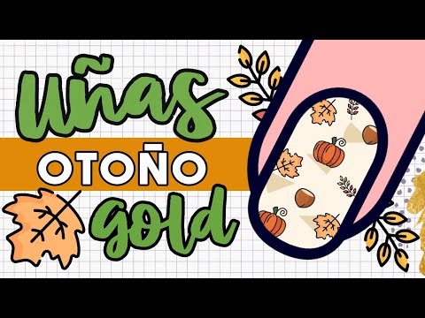 ¡ESMALTE CON TRUQUITO! · UÑAS OTOÑO GOLD 🍁