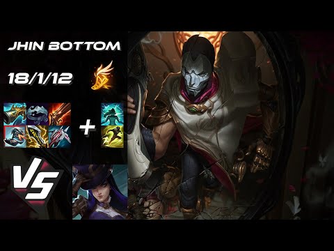 BOTTOM Jhin vs Caitlyn - NA Grandmaster Patch 25.S2.7