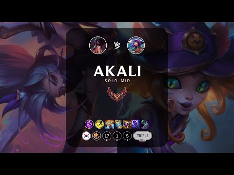 Akali Mid vs Neeko - KR Grandmaster Patch 12.21
