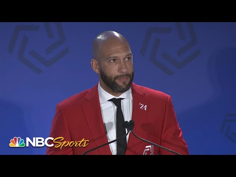 Tim Howard recalls his career at National Soccer Hall of Fame induction | NBC Sports