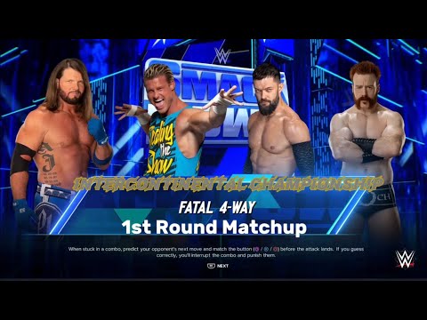 Intercontinental Championship R1: AJ Styles vs Sheamus vs Dolph Ziggler vs Finn Balor