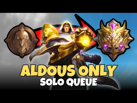 I played ALDOUS ONLY from WARRIOR TO MYTHIC