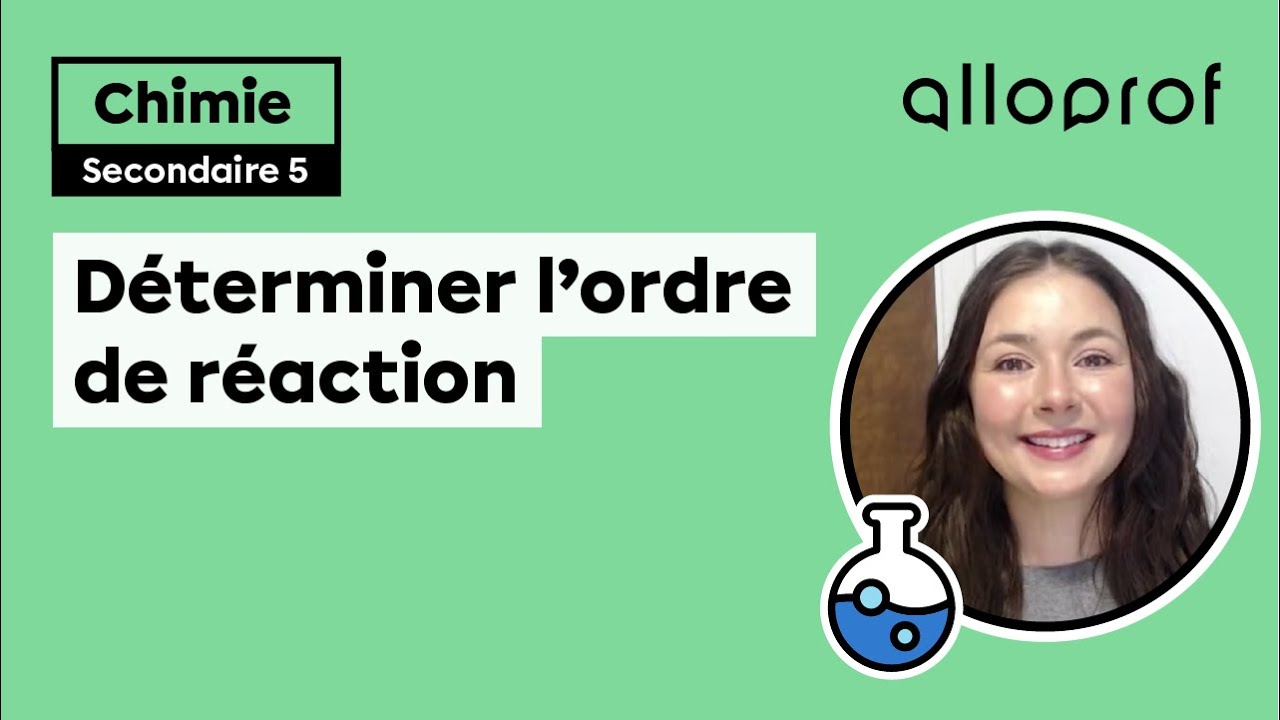 Déterminer l’ordre de réaction