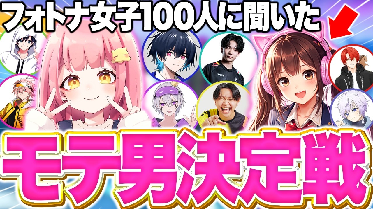 結局フォトナ界でモテてるの男性って誰なの？？？【フォートナイト/Fortnite】