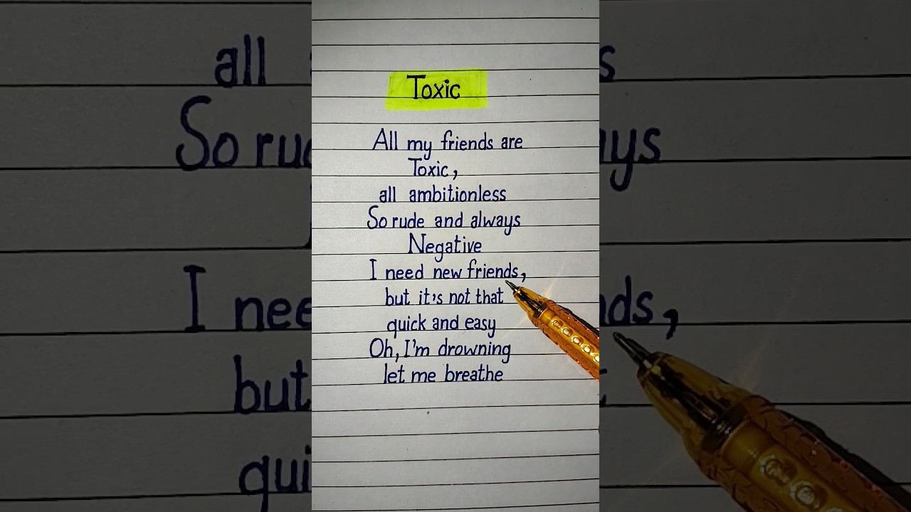 toxic lyrics boywithuke lyrics