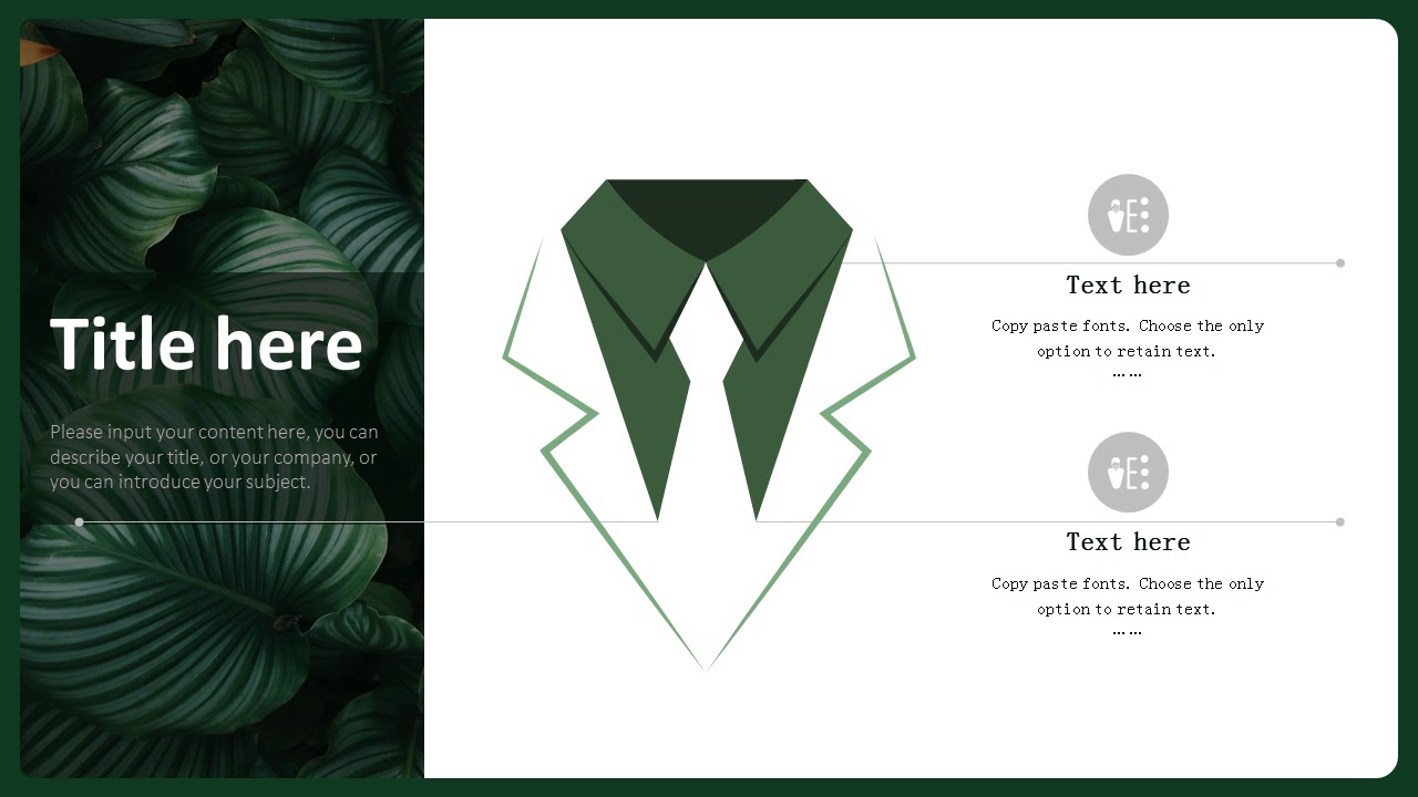 Clean style year report PowerPoint template