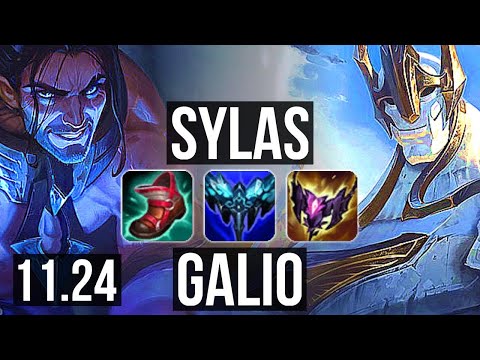 SYLAS vs GALIO (MID) | 71% winrate, Dominating | KR Grandmaster | 11.24