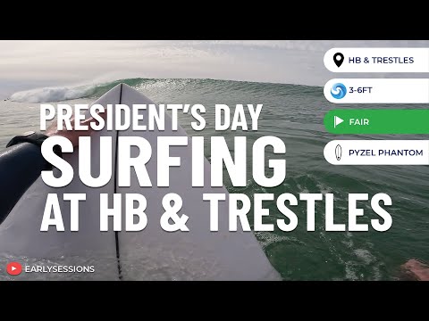 President's day surfing at HB and Trestles [ POV SURF 43 ]