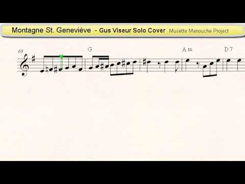 Montagne Sainte-Geneviève (Gus Viseur Cover) - Accordion Sheet Music