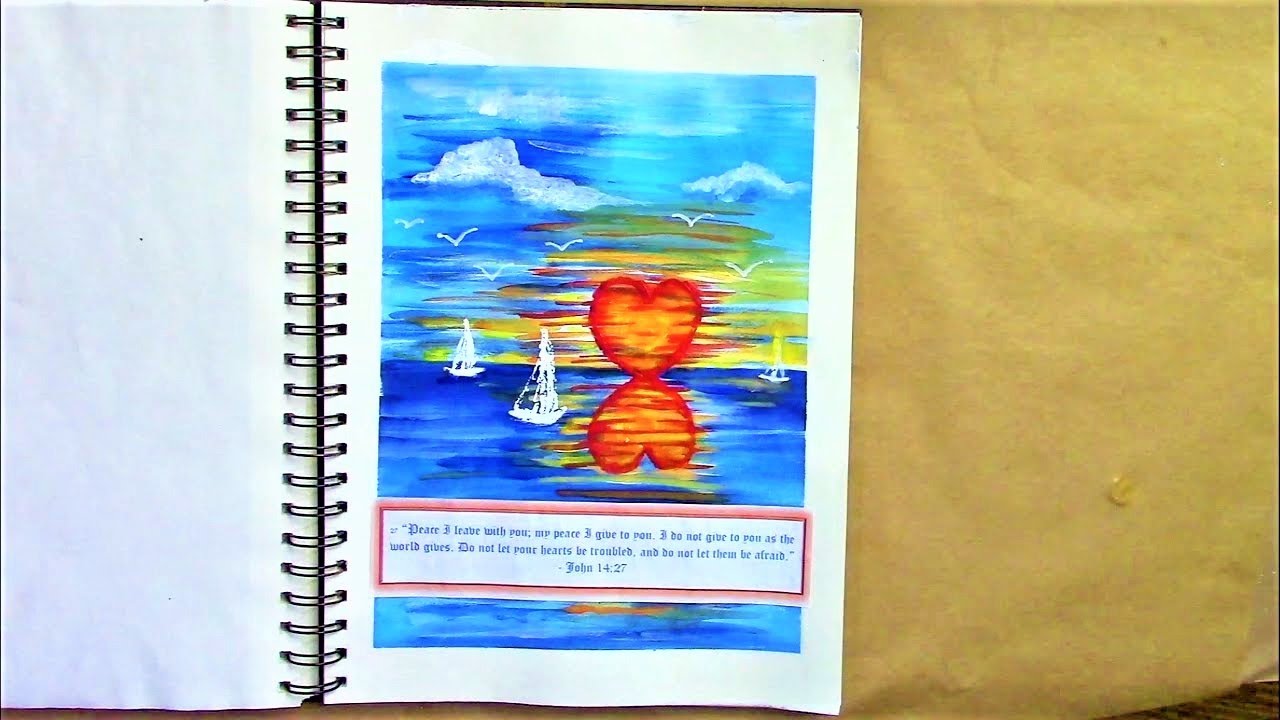 John 14: 27 - Bible Art Journaling