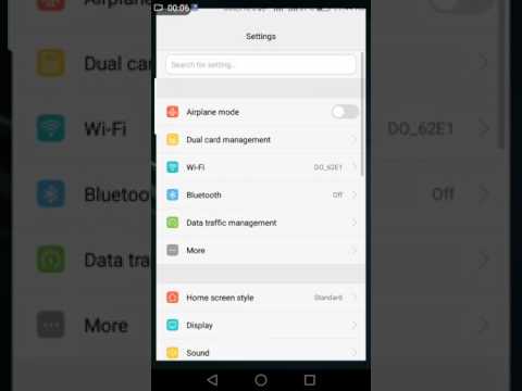 Problem switching on wifi on huawei